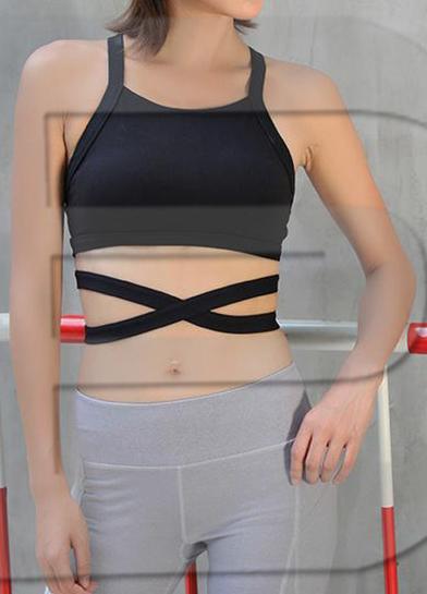 Lacing sports bra